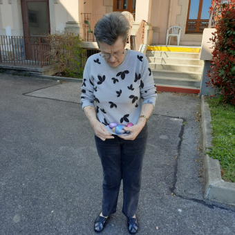 Chasse aux oeufs de Pâques 